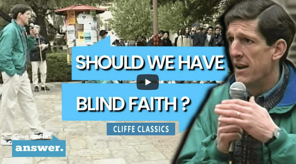 Is It Good To Have Blind Faith? | Cliffe&nbsp;Knechtle
